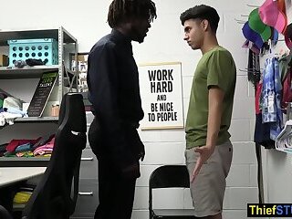 BBC LP officer interrogating two teen perps bareback