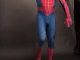 Cute Spiderman Posing/in Bondage